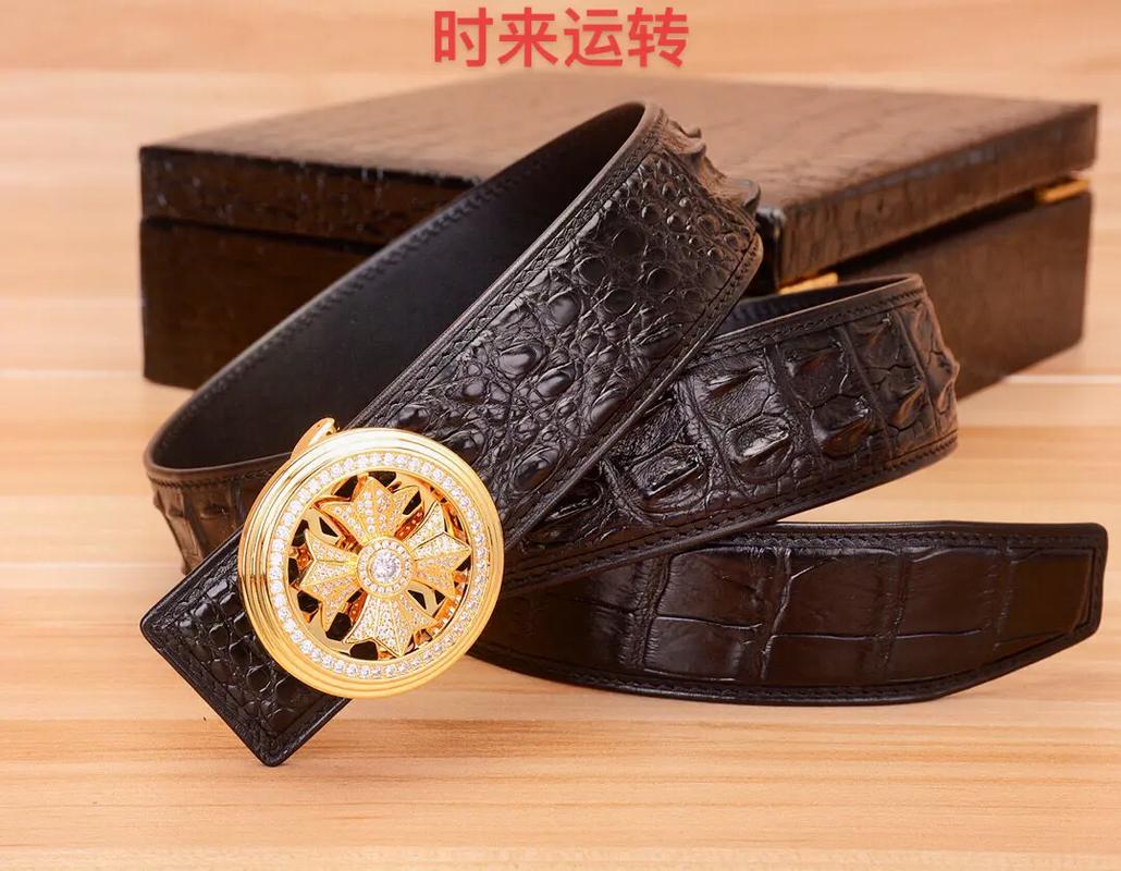 创作灵感 真鳄鱼皮带 配全套包装 稀有皮革制品特价单品 - 抖音